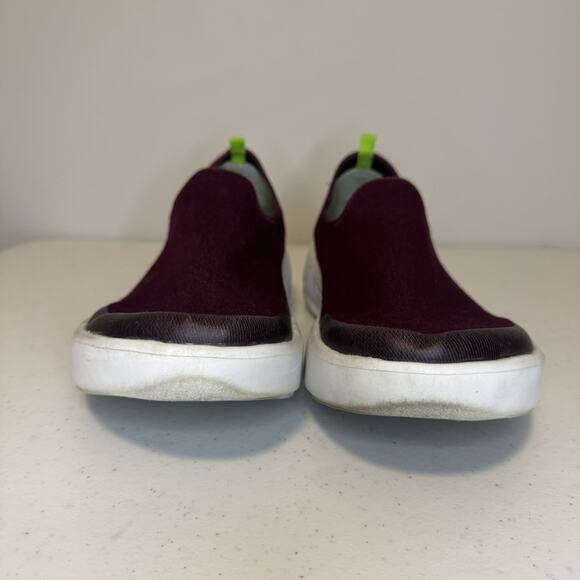 OOFOS Women's Size 11 Oomg Eezee Low Comfort Recovery Shoes Cabaret Burgundy - Picture 7 of 12